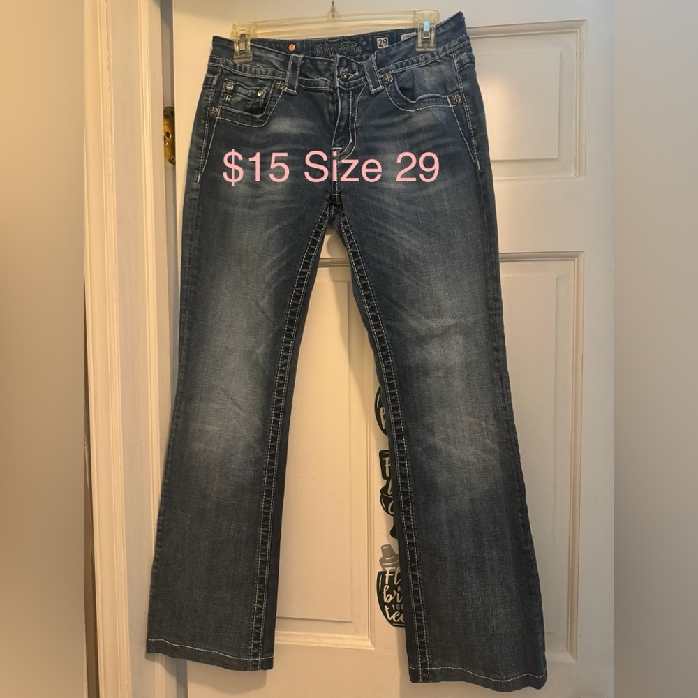 Like NEW Miss Me Boot Cut Jeans (Size 29)
